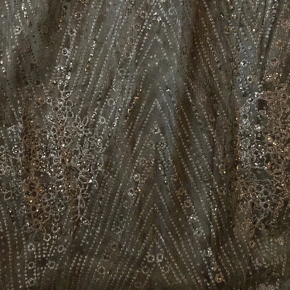 Black Formal Sparkly Dress, Size 2 - Picture 3 of 3